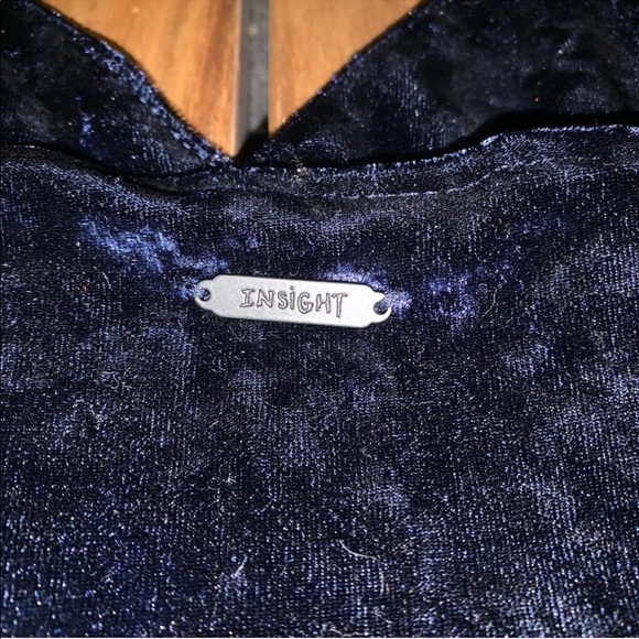 NWT Insight Velvet Navy Dress - Picture 5 of 5